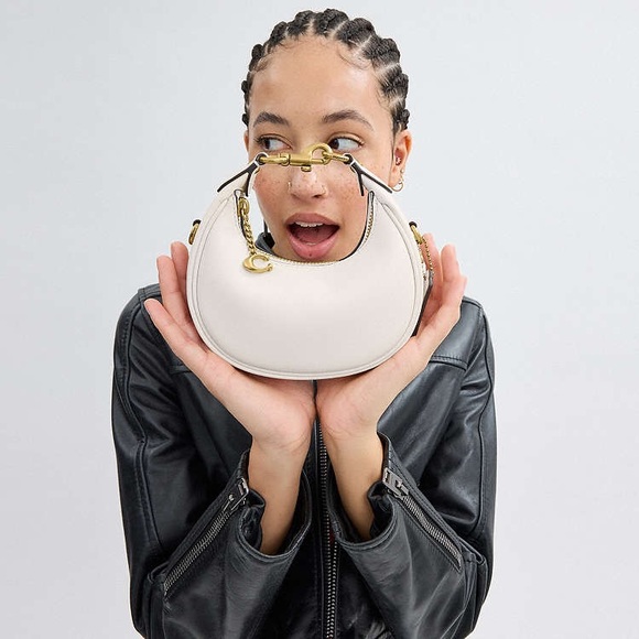 Coach Cream Mini Bag with Gold Accents - Picture 3 of 3